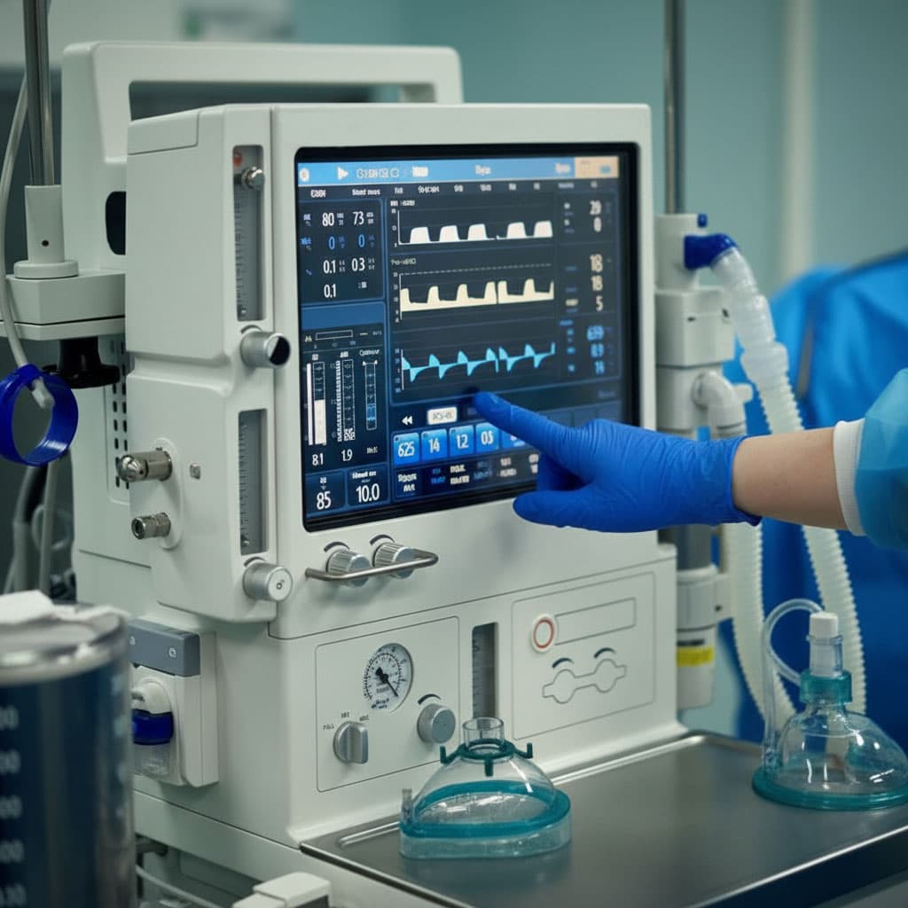 Técnico de Serman revisando equipo de electromedicina